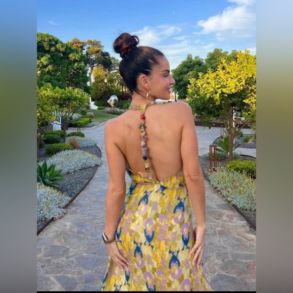 PRINTED BEADED DRESS - Picture 5 of 16